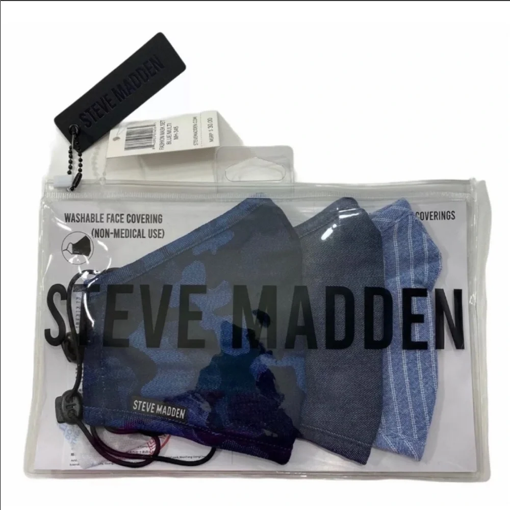 Steve Madden Assorted Mask 3 Pack Set Unisex